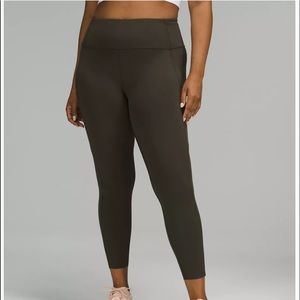 Lululemon Fast and Free, dark olive, 8